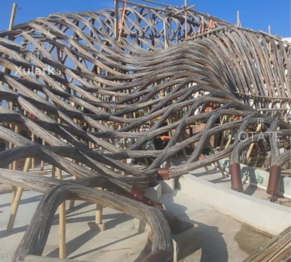 Restauración de escultura de bambú